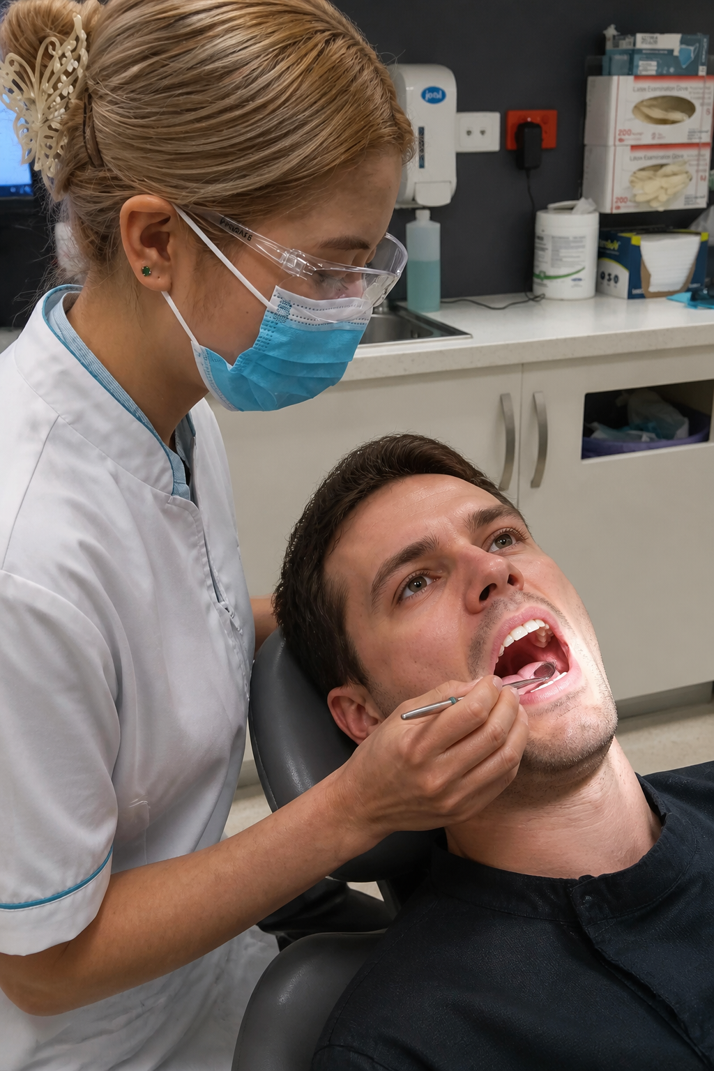 A gentle dental examination at Compass Dental Care in Parap, Darwin