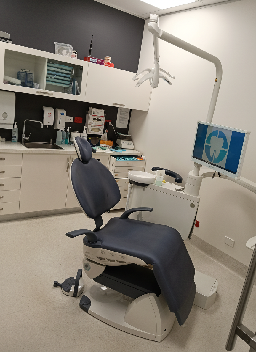 A calm treatment room at Compass Dental Care in Parap, Darwin